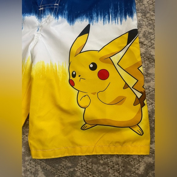 NEW Pokemon pickachu boys swim trunks new with tags UPF 50 - Picture 6 of 8